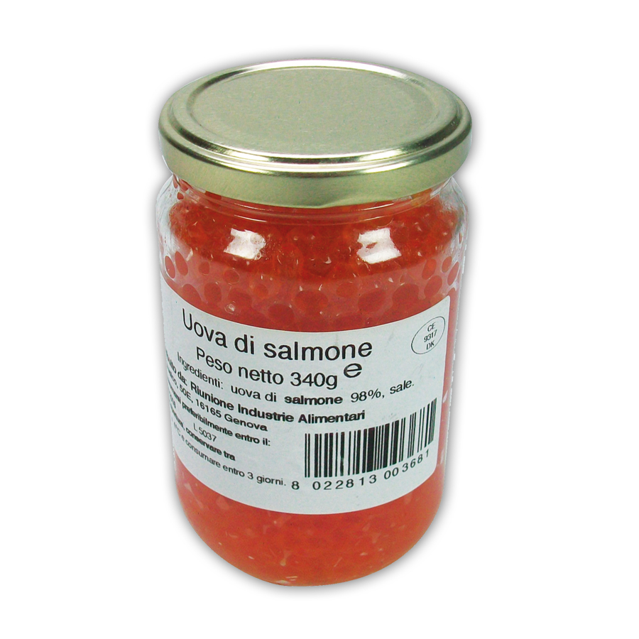 Uova di Salmone Premium Vaso Gr.340 - Micunco Group Micunco Group
